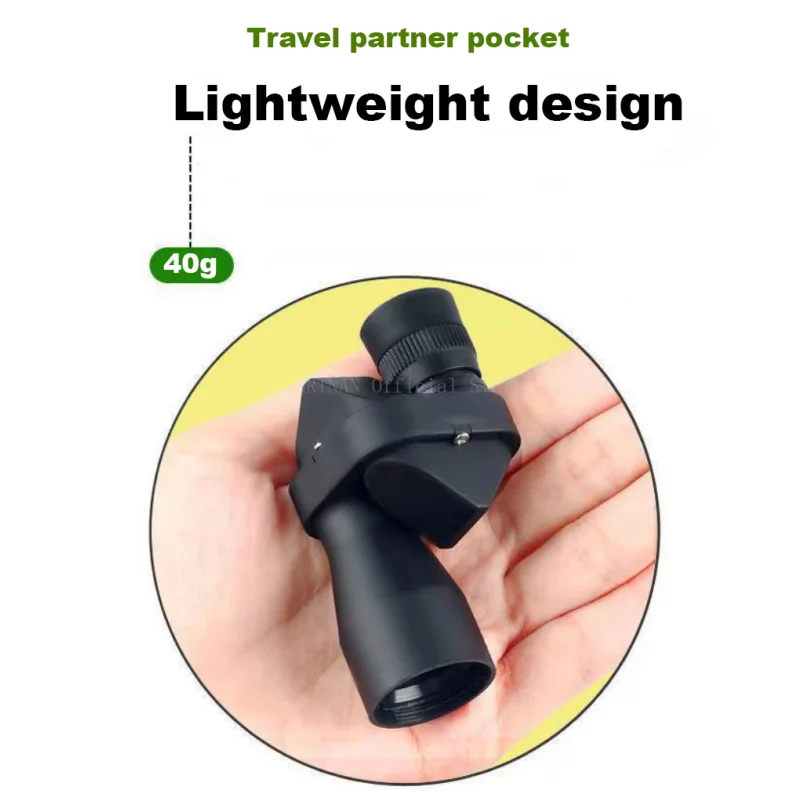 Mini telescopio Monocular de bolsillo HD portátil, gran aumento, Zoom, pesca al aire libre, caza, Camping, Montañismo - imagen 4