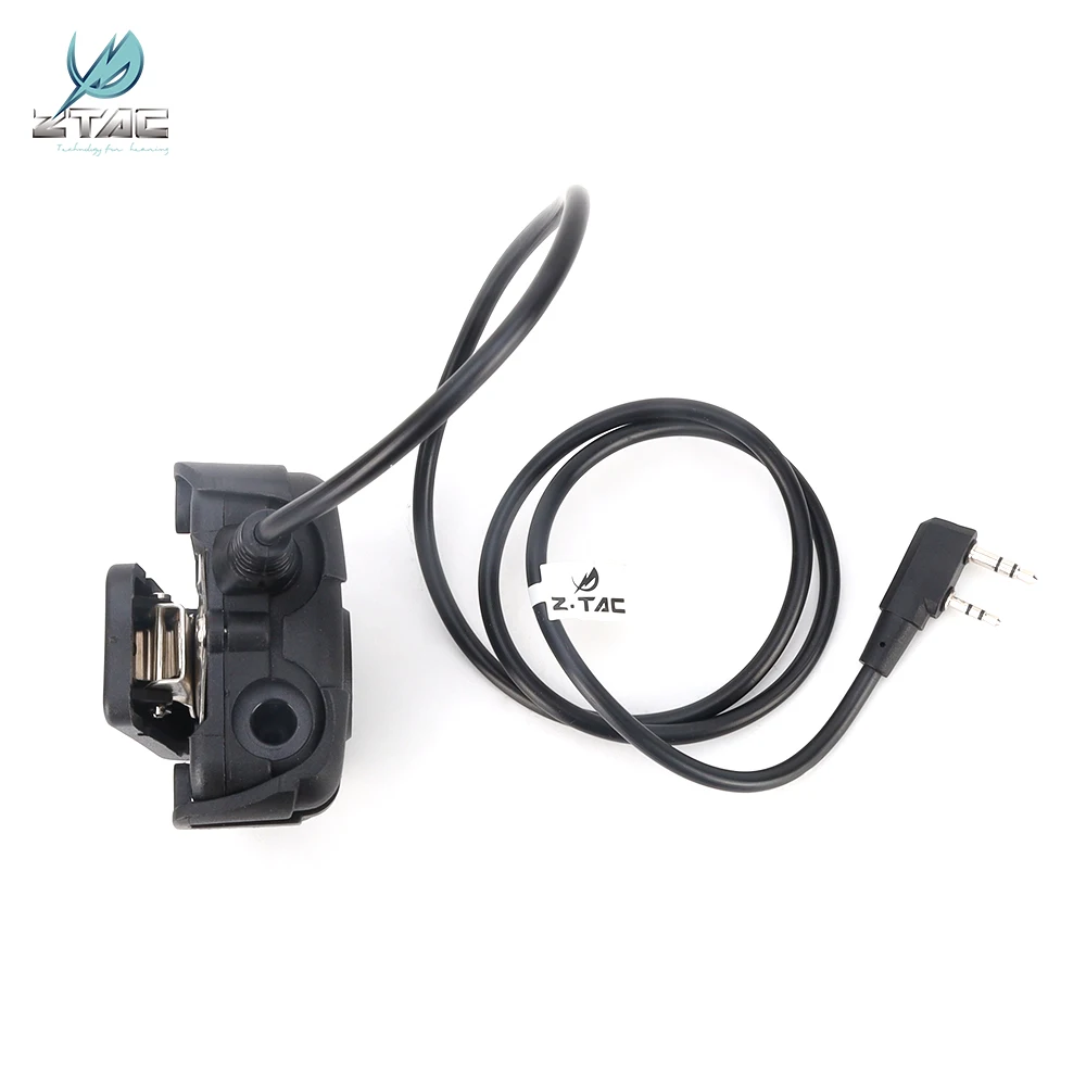 Z-tac auriculares militares tácticos PTT Softai, accesorios, auriculares militares Airsof para caza, tiro, Wargame, Kenwood Z112 - imagen 5