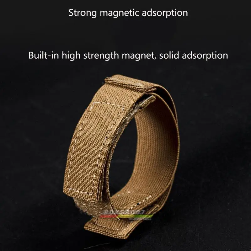 Wosport-Correa de adsorción magnética táctica, cuerda funcional elástica con acabado de almacenamiento de alambre, tela de nailon mate - imagen 3