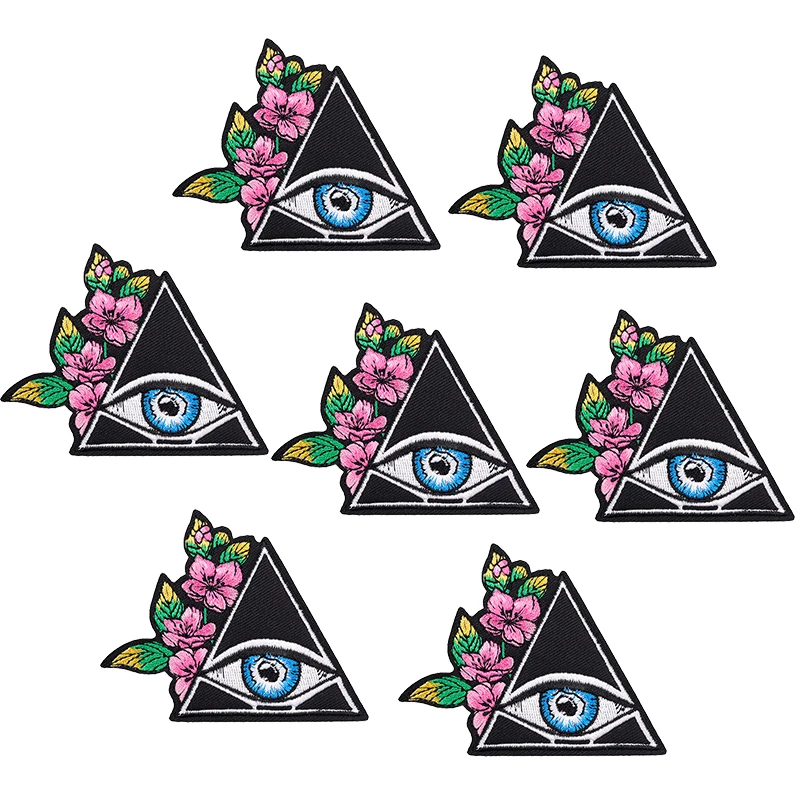 Parche termoadhesivo de calavera para planchar en ropa, parches fusibles bordados Punk, pegatinas de ropa DIY, 10 piezas, venta al por mayor - imagen 5