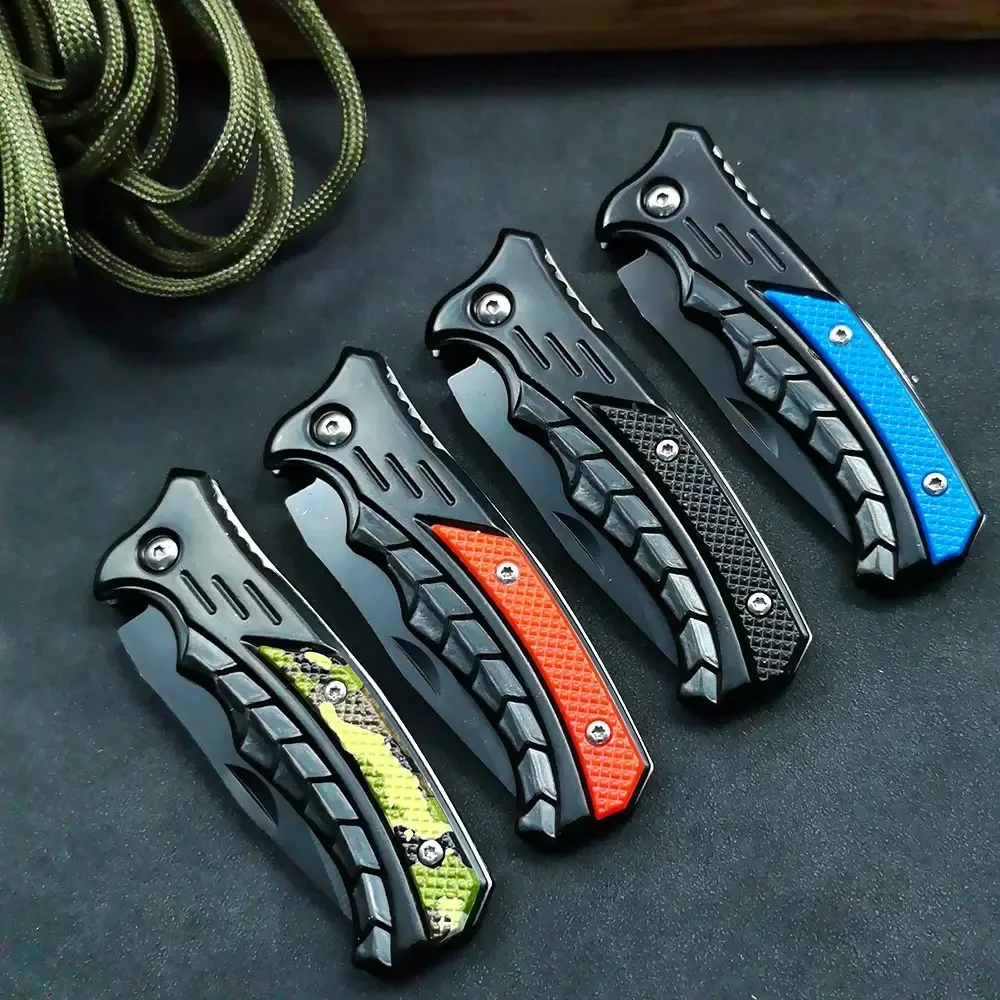 Cuchillo plegable acero inoxidable mango PP para pesca y camping - imagen 5