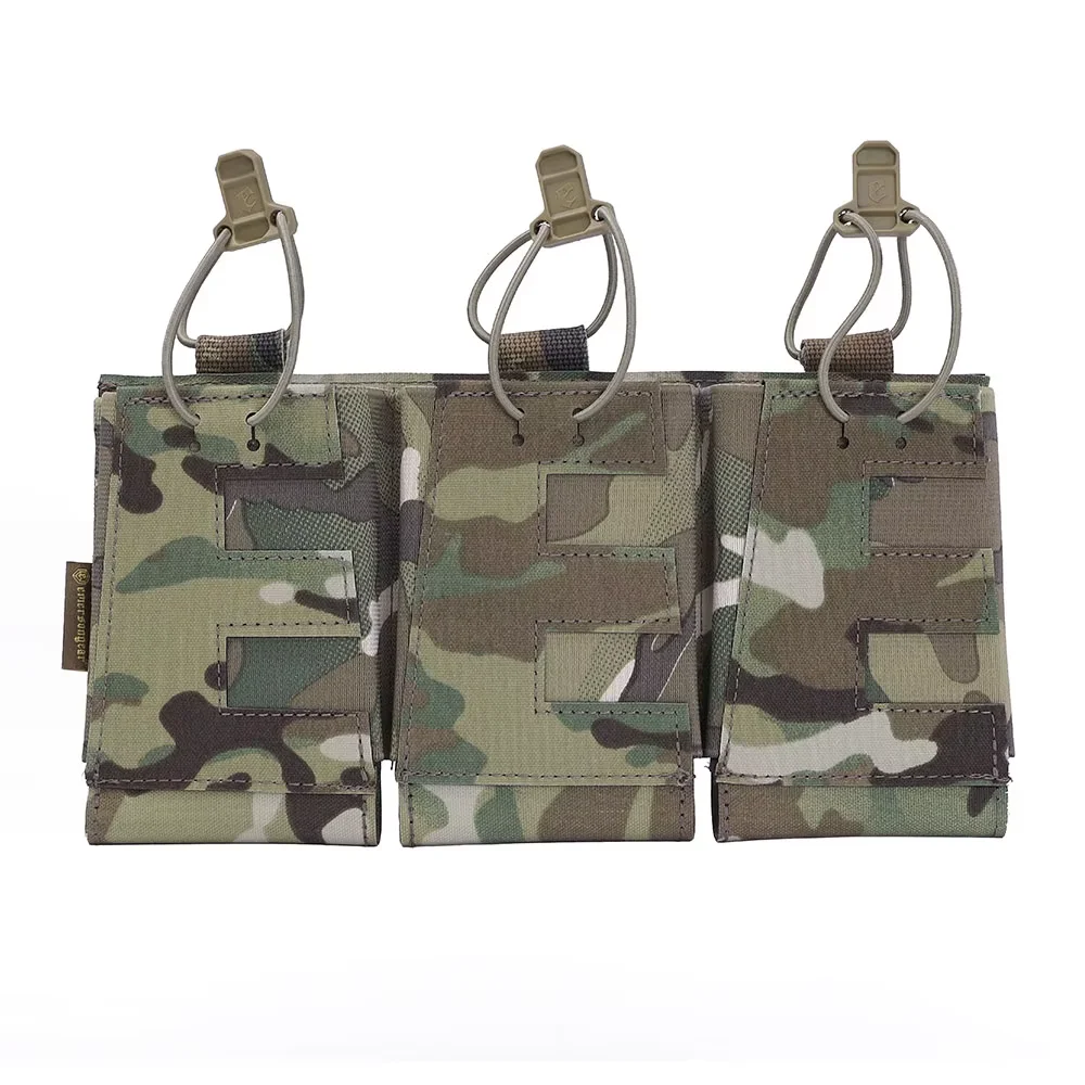 Nueva bolsa para revistas de Triple Rifle Emersongear V-SHAPE para 556 762 bolsa táctica ligera Mag funda de dibujo rápido caza combate - imagen 2