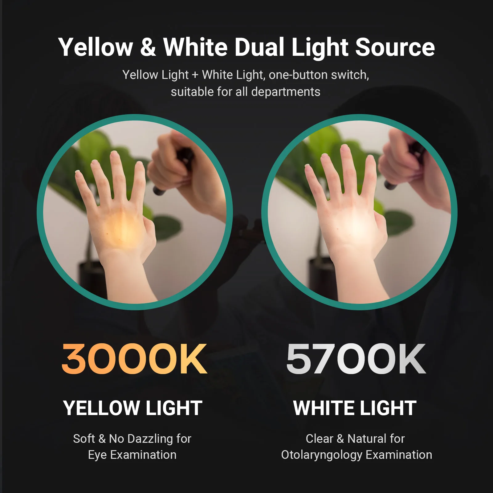 NEXTORCH Dr. K32 fuente de luz doble linterna médica profesional linterna de examen médico recargable RG0 sin daños a los ojos - imagen 3