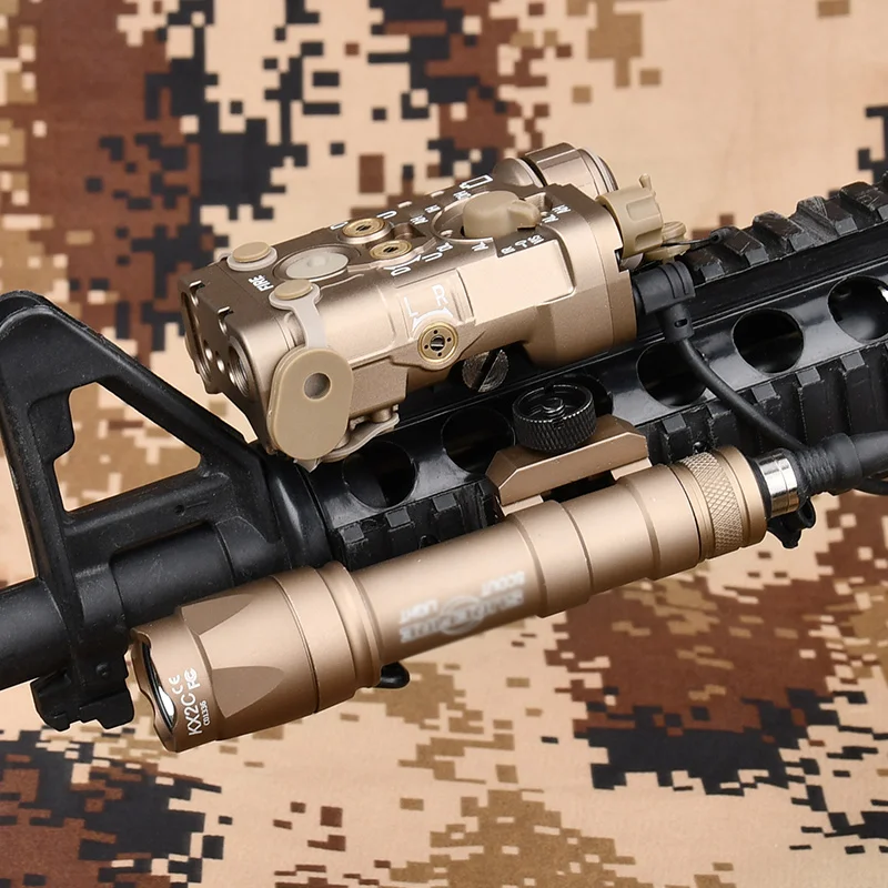 Indicador táctico de Metal NGAL, punto rojo, verde, azul, Surefir, M300A, M600C, interruptor de doble función, apto para riel de 20mm, Láser de caza Airsoft - imagen 3