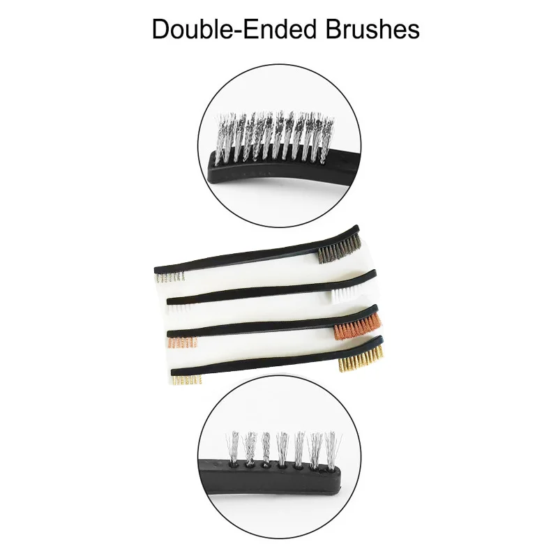 Juego de Herramientas de limpieza Universal para pistola, gancho limpiador mecánico, cepillo de latón para mantenimiento de coche de caza, 9 Uds. - imagen 4