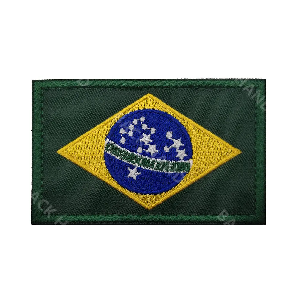 BOPE-Parche de Brasil, brazalete táctico Elite Operacoes especiales Montanha Squad bordado, apliques de bucle de gancho, emblemas tácticos de PVC - imagen 3