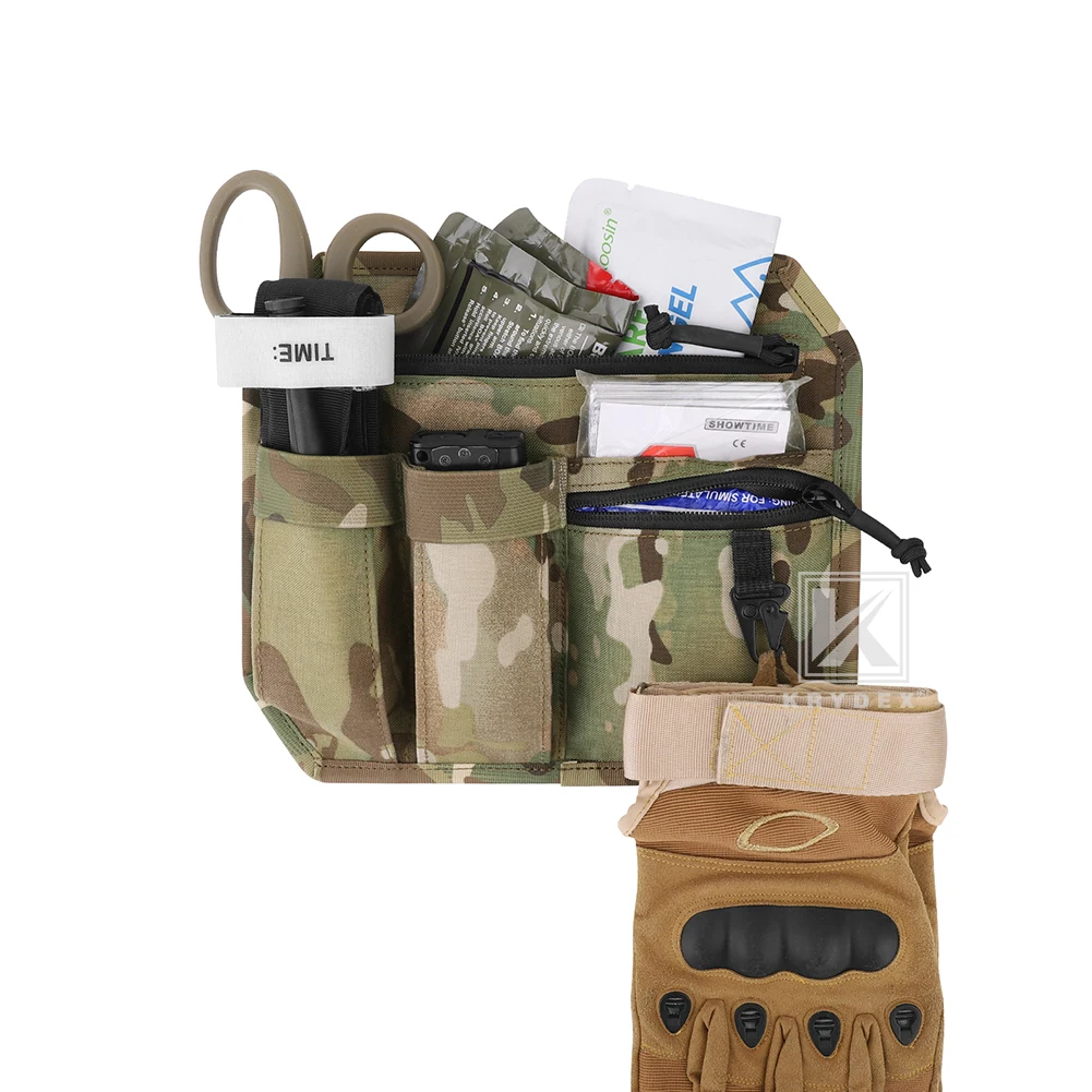 KRYDEX Panel organizador con respaldo de gancho táctico, bolsa EDC de inserción de administrador para mochila, accesorio de bolso, Panel de equipo de supervivencia al aire libre - imagen 4