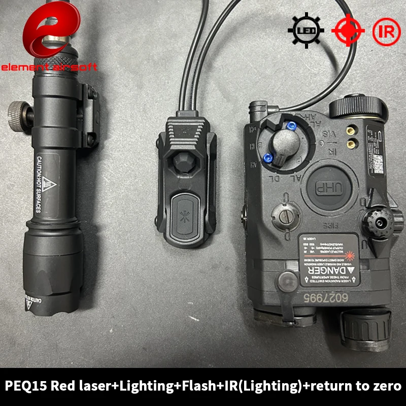 Elemento PEQ15 pluma láser M300A M600C linterna AXON control dual cola de rata PEQ15 caja táctica juego de láser infrarrojo - imagen 2