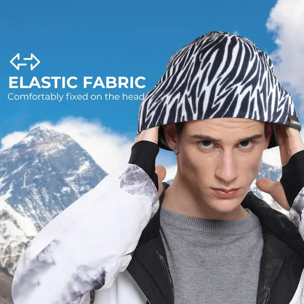 Gorros para correr en clima frío, gorros térmicos de invierno para esquí, Snowboard, gorros suaves a prueba de viento, deportes, senderismo, ciclismo, gorra elástica para hombres y mujeres - imagen 2