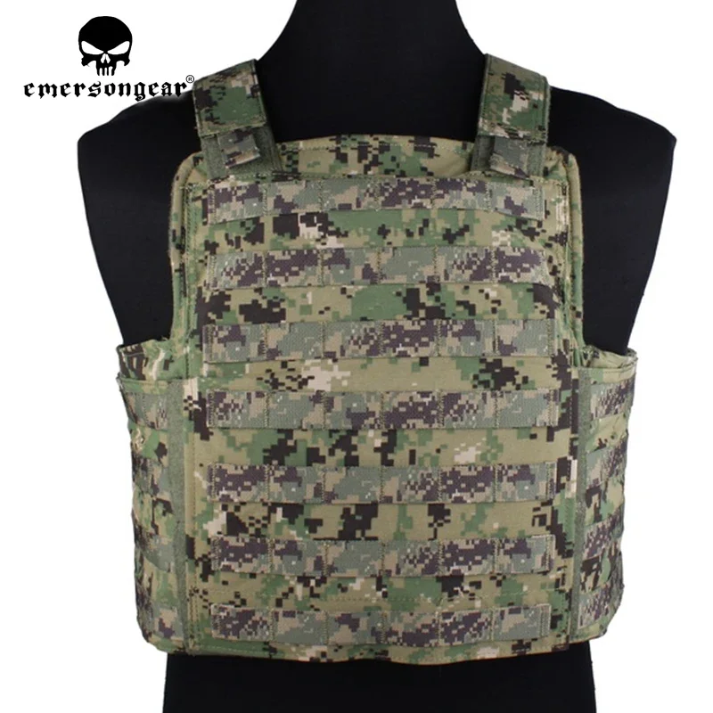 Emersongear-Chaleco táctico estilo PROTECH, armadura corporal Airsoft con sello azul marino, portador de placa de caza Molle, equipo protector de nailon EM2983 - imagen 4