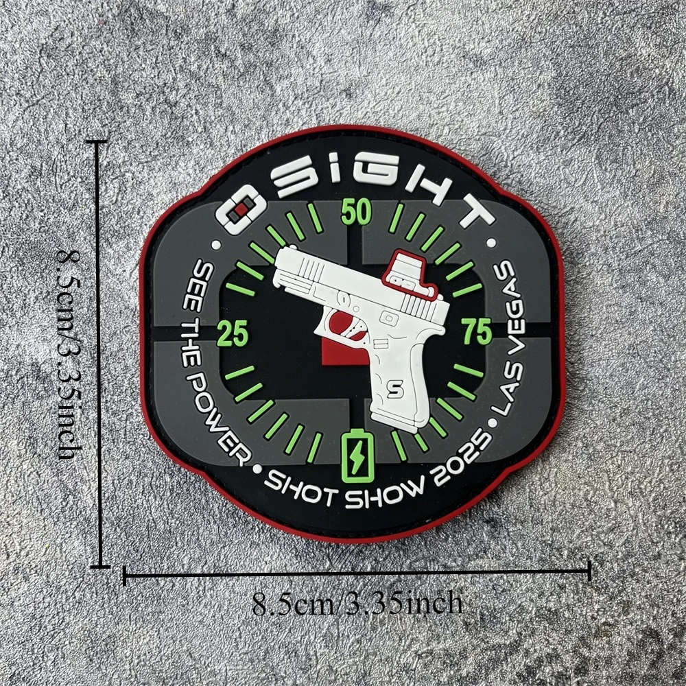 Parche de PVC Shot Show Olight Osight para ropa, insignia de moral táctica en la mochila, aplique, pegatina para brazalete con gancho y bucle - imagen 2