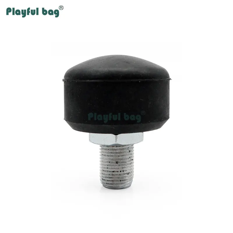 Juguetón bolsa patín de doble fila de goma ajustable freno cilíndrico estable patines freno tope de cabeza AMB109 - imagen 4