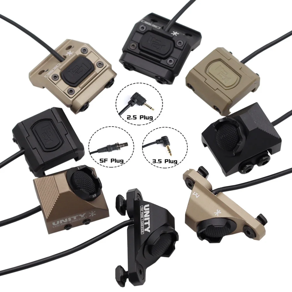 Unidad táctica ModButton botón caliente interruptor remoto de presión M-LOK Keymod riel de 20mm para SF M300 M600 DBAL-A2 PEQ15 2,5 3,5 enchufe SF
