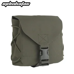 OPHIDIANTAC Bolsa de almacenamiento de gran capacidad de liberación rápida y bolsas de arco de cuerda elástica MOLLE Airsoft caza fuego salvaje