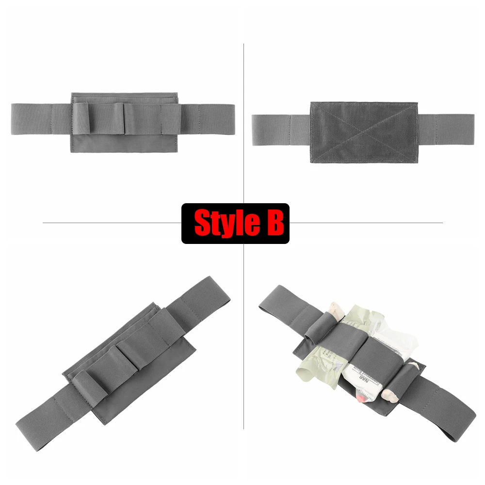 Bolsa médica táctica, organizador Modular, Panel de inserción con gancho trasero, vendaje táctico, soporte de fijación de torniquete - imagen 3