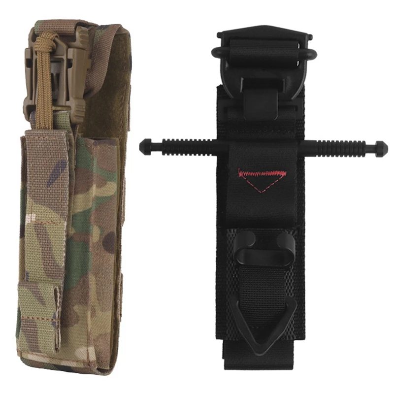 Bolsa táctica de torniquete Molle, soporte de utilidad para caza, Trauma, bolsa de cizalla médica, soporte de torniquete MOLLE, equipo de supervivencia - imagen 2