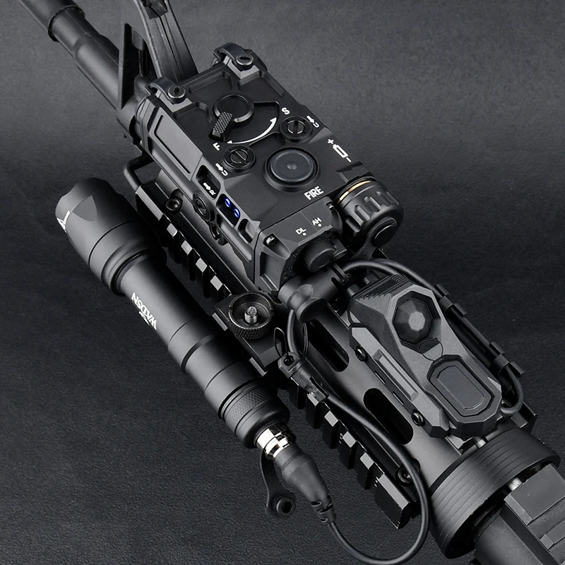 Láser táctico OGL totalmente metálico, láser rojo/verde/azul y estroboscópico IR, con linterna SF y interruptor remoto AXON para Airsoft/caza - imagen 5