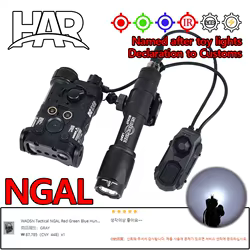 WADSN-linterna NGAL M300A M600C, luz de explorador de caza con interruptor de Control Dual AXON, compatible con riel de 20MM DBAL X300 XC2 SF