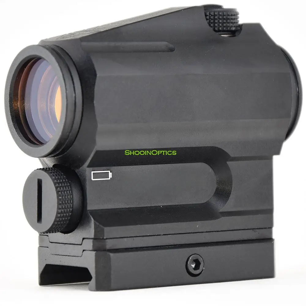 VOS AR II 1x 22mm 2 MOA Red Dot Colimator Sight Interruptor de botón trasero Brillo ajustable - imagen 5