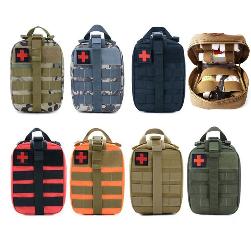 Bolsa de primeros auxilios, bolsa médica táctica EMT, emergencia, supervivencia, caza, caja al aire libre, bolsa IFAK, bolsa de nailon, paquete de Camping - imagen 3