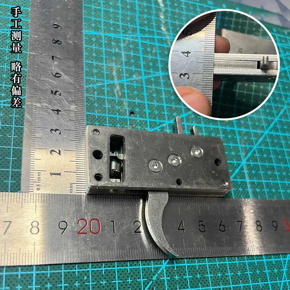 Accesorios de bricolaje Mini ayuda de liberación de metal: bloqueo de gatillo de acero inoxidable y soporte de flecha de tracción hacia adelante - imagen 5