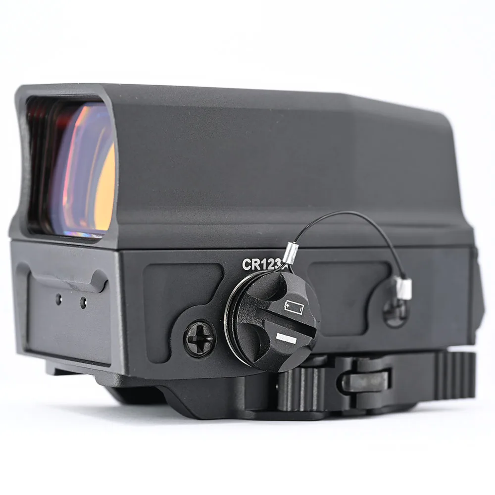 Colimador holográfico a prueba de golpes con punto rojo, soporte de riel de bloqueo rápido de 20mm para caza táctica y tiro al aire libre - imagen 5