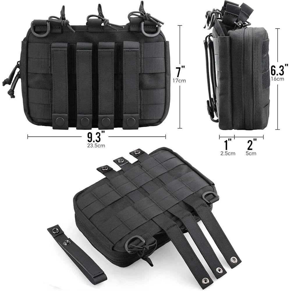 Bolsa táctica Mag Admin, bolsa Triple para revistas, herramienta de utilidad Molle, bolsa organizadora EDC, soporte para cargadores de Rifle para M4 M16 5,56mm - imagen 3