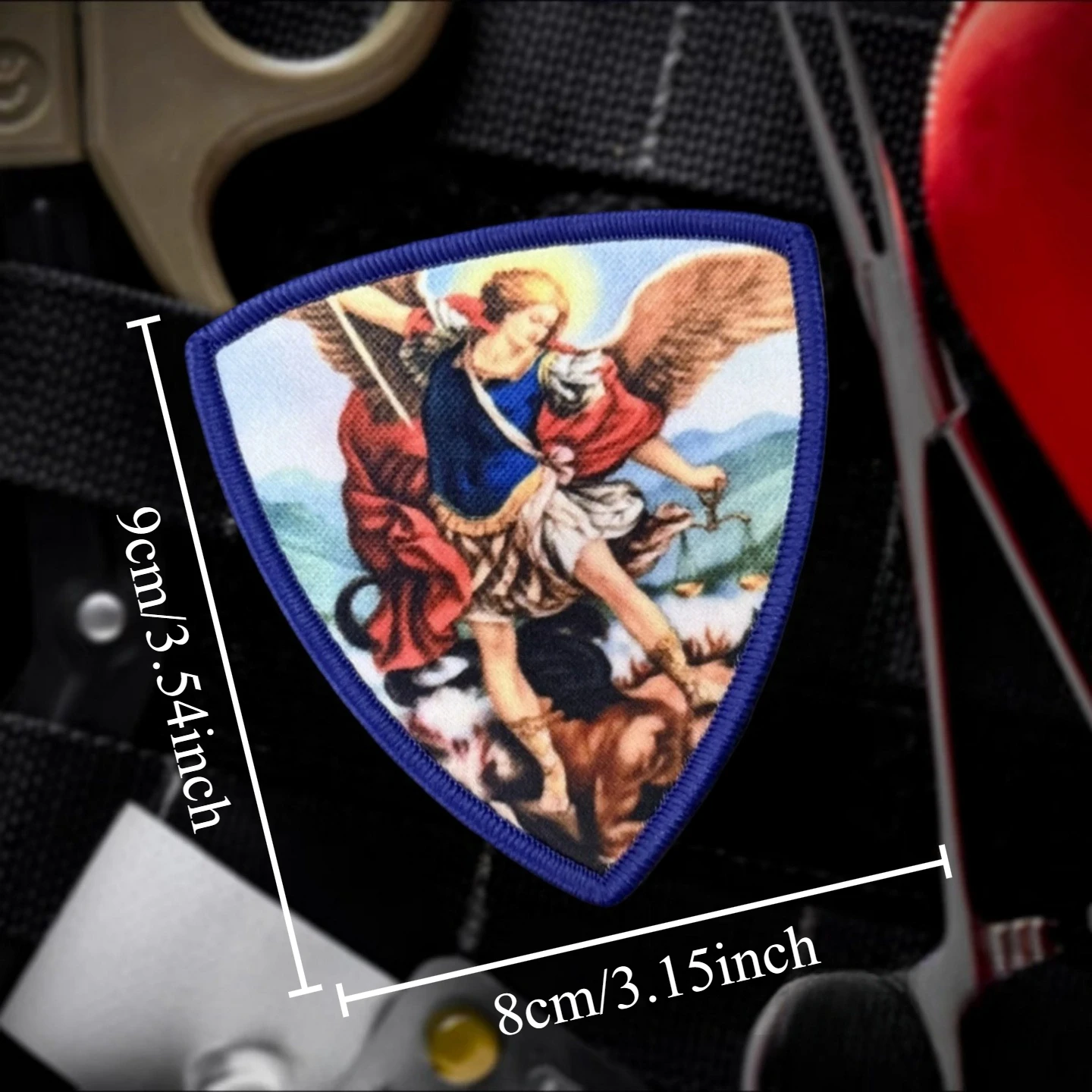 Parche táctico San Miguel con velcro, estampado para airsoft - imagen 3