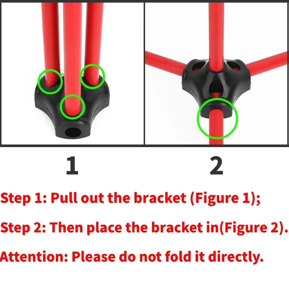 Soporte de arco recurvo de Tiro con Arco ABS, fácil de plegar, arco y flechas portátil para soporte extraíble, accesorios de entrenamiento de tiro y caza - imagen 5
