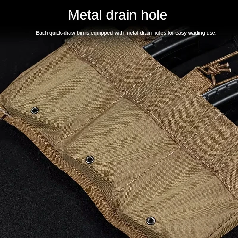 ERQYGRA revista táctica Triple 7,62mm bolsa caza portátil al aire libre juego de guerra CS tiro Paintball Molle sistema Accesorios - imagen 2