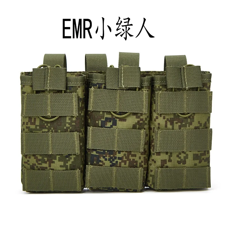 Bolsa MOLLE triple militar resistente para cargadores 5.56 y 7.62 mm - imagen 2