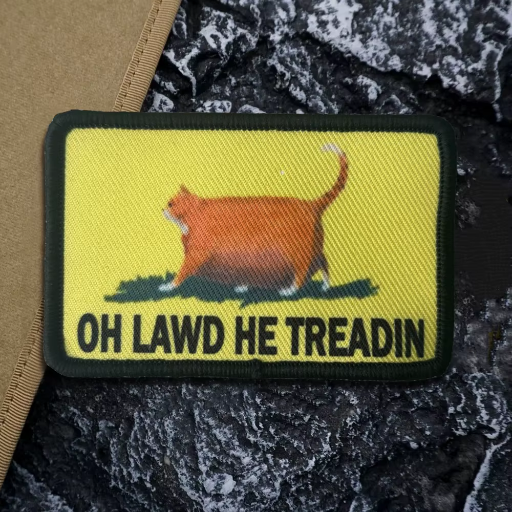Parche táctico velcro gato gordo – Insignia militar morale - imagen 2