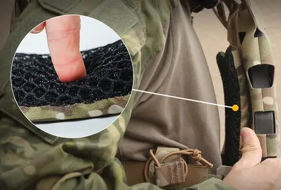 Chaleco para deportes al aire libre, almohadillas de malla transpirables, almohadillas para la cintura, mochila, hombreras, amortiguación 3D, almohadillas de malla transpirables - imagen 2