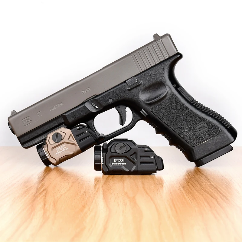 Luz de pistola táctica KDA PX1 WADSN Mini lámpara de exploración colgante al aire libre linterna de caza 800 lúmenes para 20mm Rail Airsoft - imagen 3