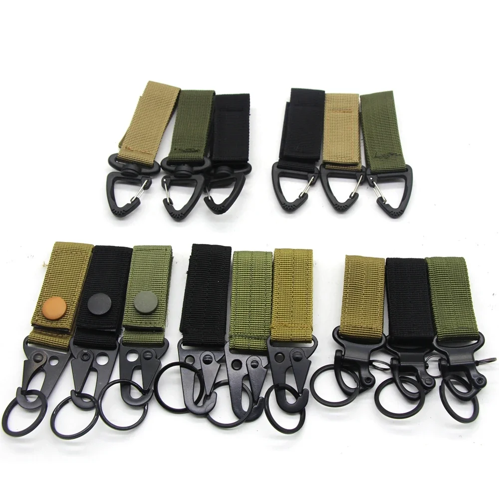 Llavero táctico Molle, cinturón de nailon, hebilla de Clip para cinturones, bolsas Molle, mochila, 2 unidades por juego - imagen 3