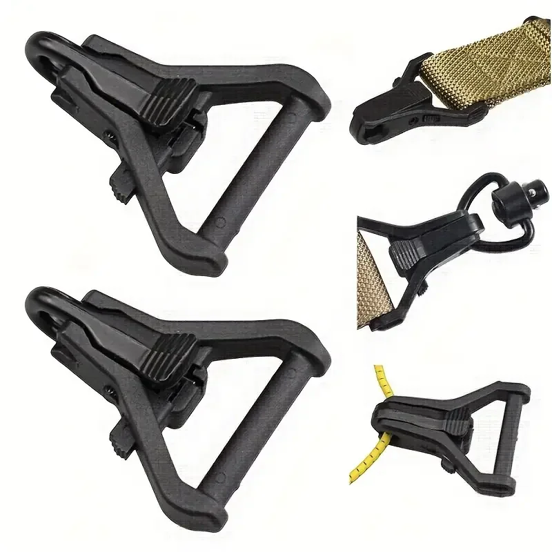 2 Correas de Nylon/PA con Punto de Anclaje Paraclip, Ajuste Universal para Correas de 1.25 Pulgadas, Accesorio para Caza y Armas de Juguete - imagen 3