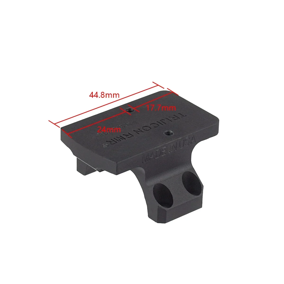 Mira telescópica táctica, mira lateral de Metal, montaje óptico compensado de 45 y 90 grados, soporte fijo de aleación de punto rojo, accesorio para Rifle holográfico de caza - imagen 3