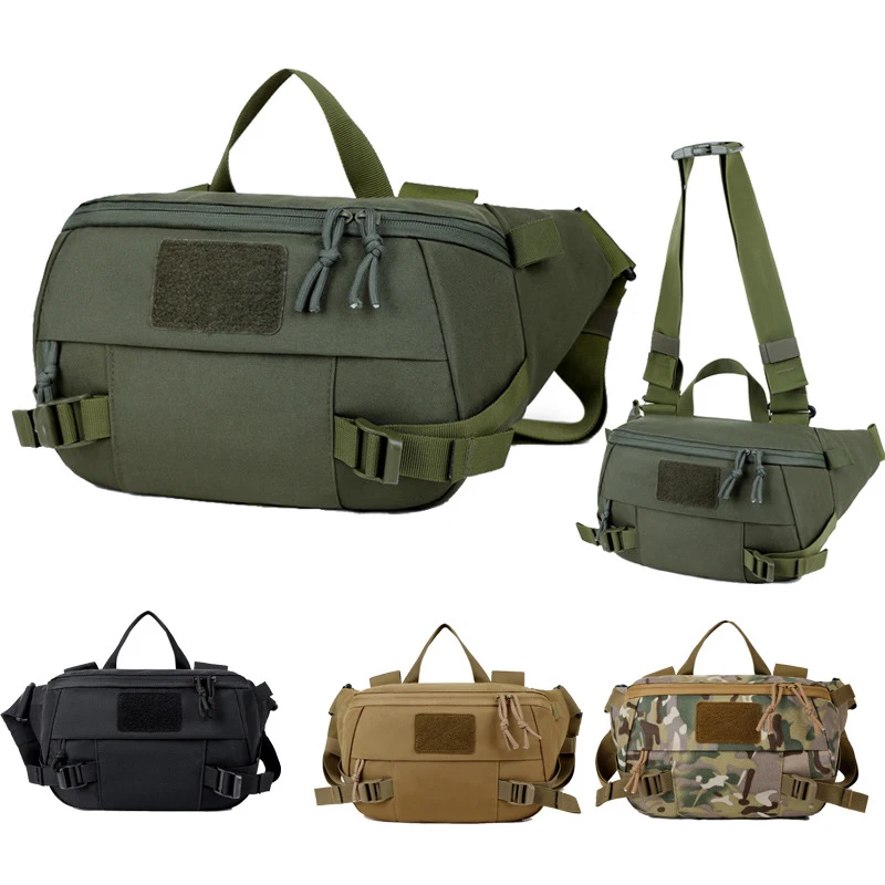 Riñonera táctica Molle para caza, senderismo, escalada táctica, bolsa de pecho para hombres, deportes al aire libre, pesca, Tiaining, bolso cruzado de viaje - imagen 4