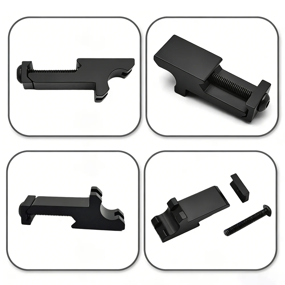 Adaptador linterna táctica Picatinny lateral inclinado para riel - imagen 5