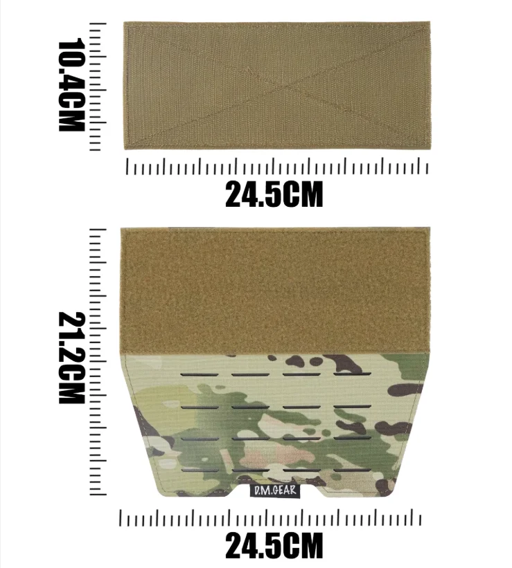 MCBK MC CB BK WG Chaleco para deportes al aire libre MOLLE Placa de protección JJ de doble cara El Abdomen - imagen 3