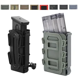 Porta cargadores táctico MOLLE con clip para rifle, carcasa softshell