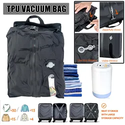 Bolsa de vacío TPU equipaje reutilizable con bomba USB impermeable