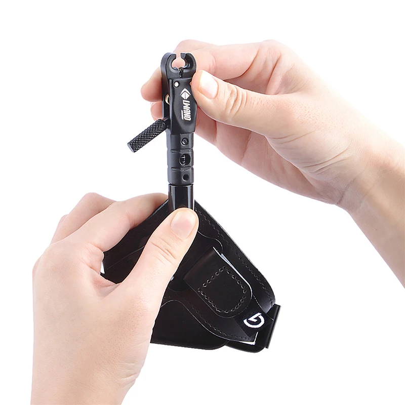 Muñequera de tiro con arco, Ayuda de liberación, disparador de pulgar, pinza, liberación, sensibilidad ajustable, accesorios de caza - imagen 5