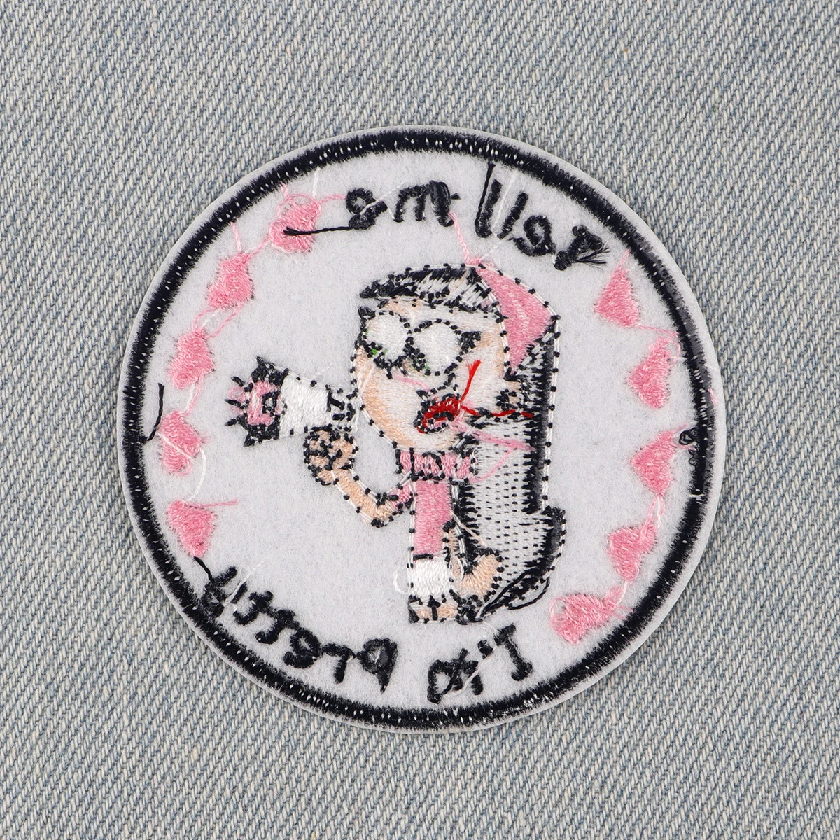 Parche de niña bonita, parches bordados de dibujos animados para ropa, DIY, en la ropa para planchar, coser - imagen 5