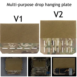 Chaleco táctico multiusos, placa colgante de caída V1/V2, adaptador de bolsa de torniquete para exteriores, plataforma de montaje para bolsas MOLLE