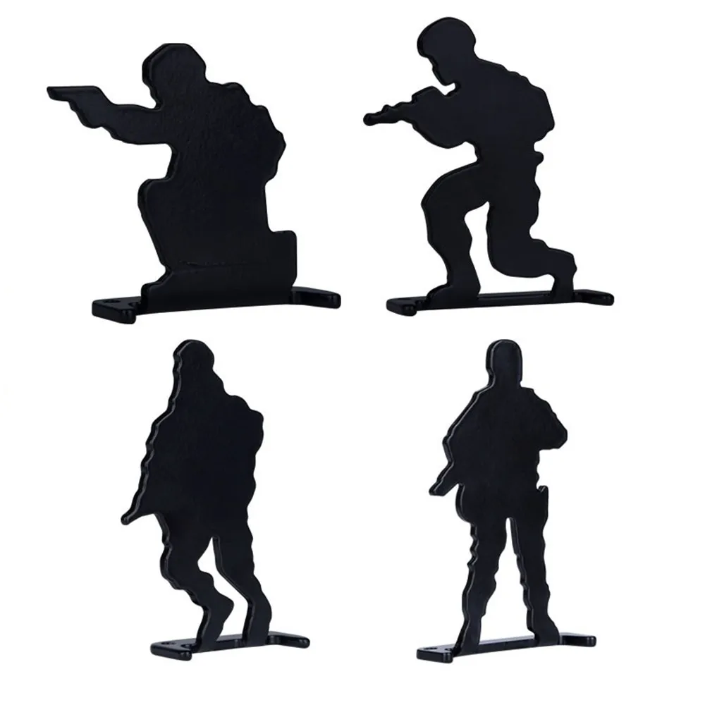 4 Uds. Objetivos de tiro de Metal Airsoft tiro entrenamiento práctica objetivo Paintball accesorios tiro con arco objetivo de caza - imagen 2