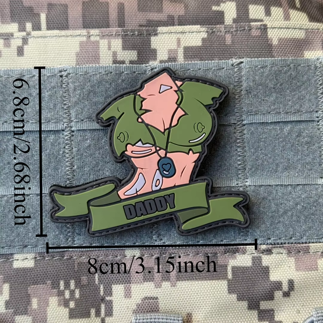Parche táctico PVC Chevron con diseño de pez – Moral militar - imagen 2