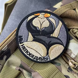 Parche bordado de belleza Sexy táctico para ropa, insignias de moral, parches militares con gancho, pegatinas para mochila