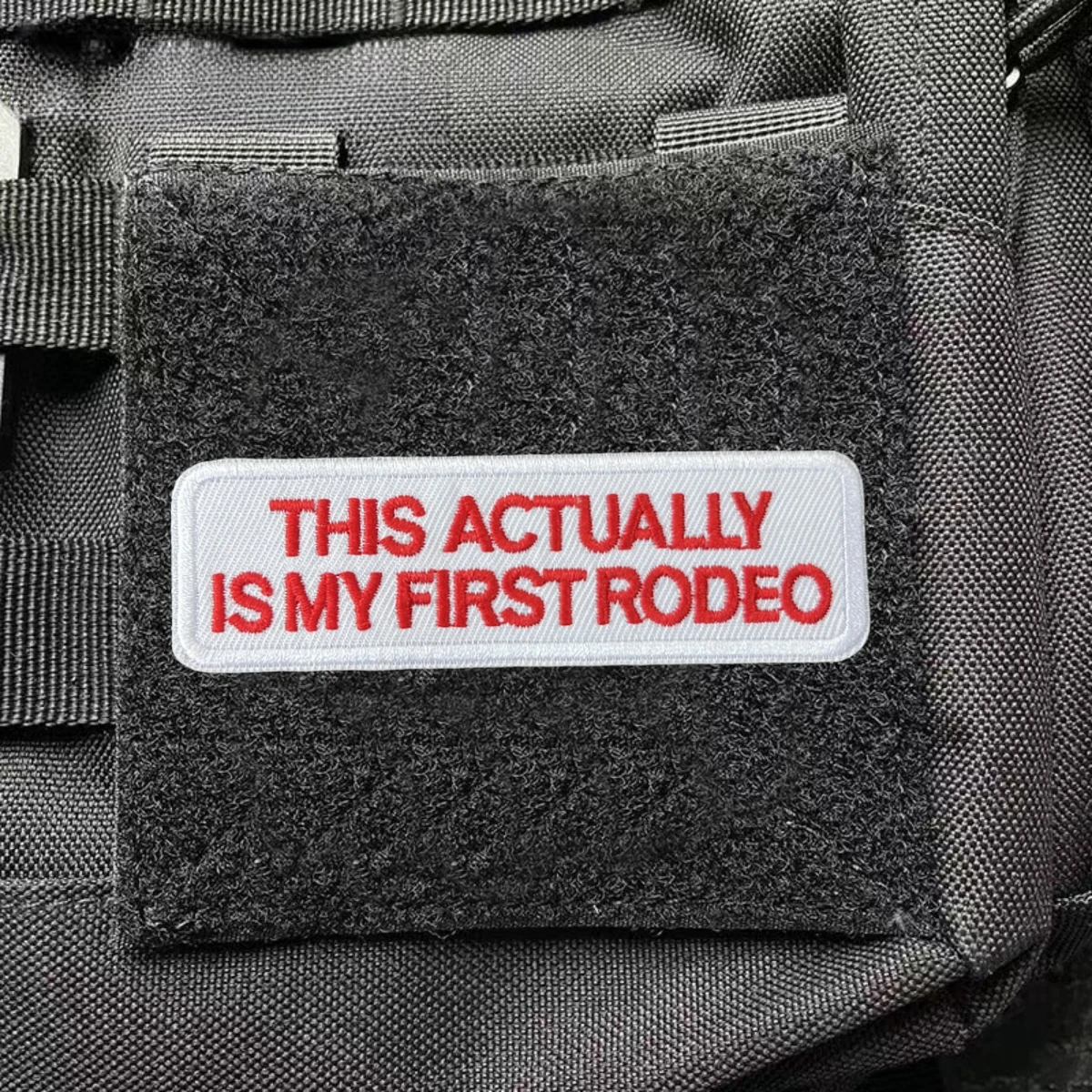 ESTE ACTUALLYISMY PRIMO RODEO bordado parches de gancho y bucle ropa insignia de moral táctica brazalete mochila militar pegatina - imagen 3