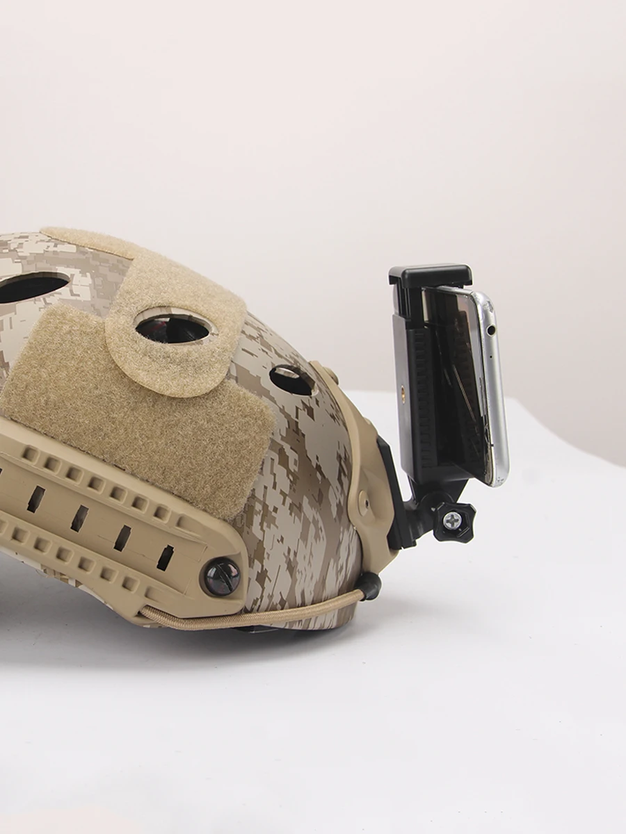 Soporte para teléfono táctico de caza, adaptador de montaje para cámara deportiva, soporte para casco táctico rápido Mich - imagen 4